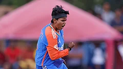 Deepti Sharma in action. - Photo: BCCI Women
